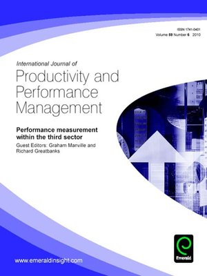 cover image of International Journal of Productivity and Performance Management, Volume 59, Issue 6